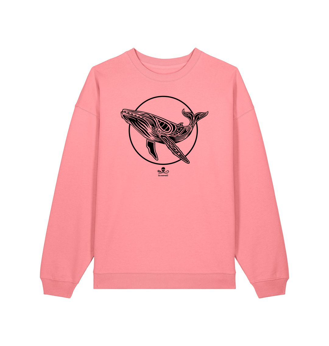 Pink Joy Printed Sweater Front